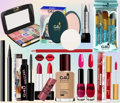 G4U Set of 17 pcs Makeup Kit For Women, Party Wear Makeup Kit 07072023a20