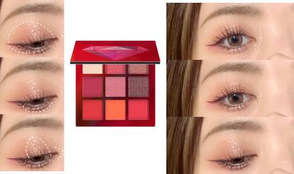 NADJA Long wearing and Easily Blendable ruby Eye shadow makeup Palette 10 g