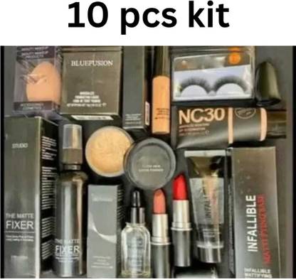 brown blush Everyday Beauty 10pcs Makeup Combo Kit for Women