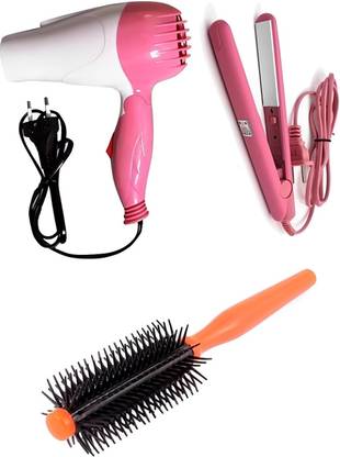 yim~mi Mini hair straightener & Hair dryer NV-1290 foldable 2 speed setting & Hair Comb