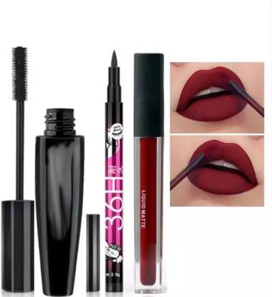 lately WATERPROOF EYELINER MASCARA WITH LIQUID MATTE LIPSTICK