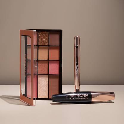 MARS 9 Shade Eyeshdow+Highlighter+Blusher+Bronzer+Smudge Proof Mascara+Eyeliner-01