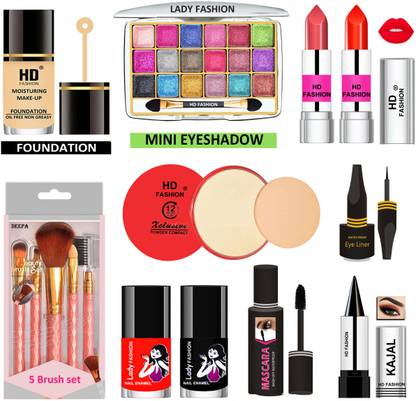 Lady FASHION 15 Pcs. Xclusive Makeup Kit XCM01S036  (Pack of 15) at Rs. 250