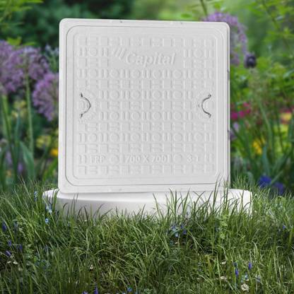 Capital Fiber (FRP) 3 Tons Capacity Manhole Cover | Chamber Cover (28"X28") Mandolin String