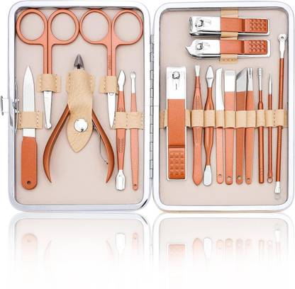 VILFLY Professional 18 Stainless Steel , Nail Cutter Set, Manicure Pedicure Kit
