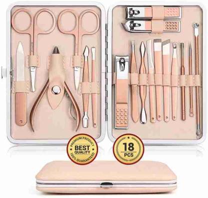 AVALENT 18Pc Nail Cutter Set Manicure Pedicure Kit Household Facial Nail Clipper Kit