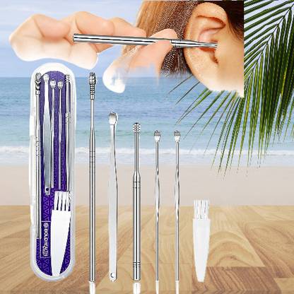 BZILO Stainless Steel Ear Wax Remover Tool Kit with a Storage Box Ear Wax Removal G_13