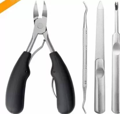 feelhigh 4Pcs Ingrown Toe Nail Clippers Tool Set