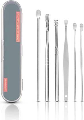 Leplion 6 Pcs Ear Wax Cleaner, Ear Pick Earwax Removal Kit, Ear Cleansing Tool Set