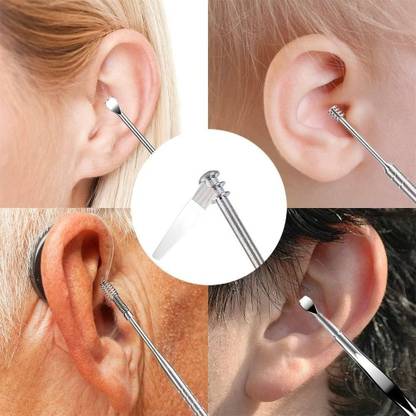 luzimaisa Professional 6 Pcs Ear Wax Removal Kit Earpick Tool With Cleaning Brush