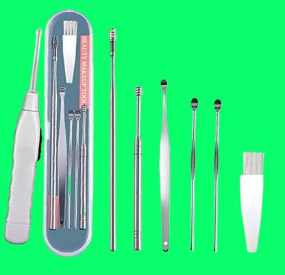 BZILO Ear Cleaner Tool Set with Flashlight Storage Box Ear Wax Remover Tool Kit A_77