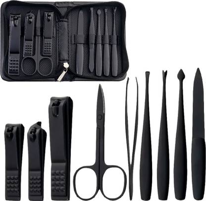 Gleva 9 Piece Manicure Set Nail Clipper Kit Manicure Pedicure Kit