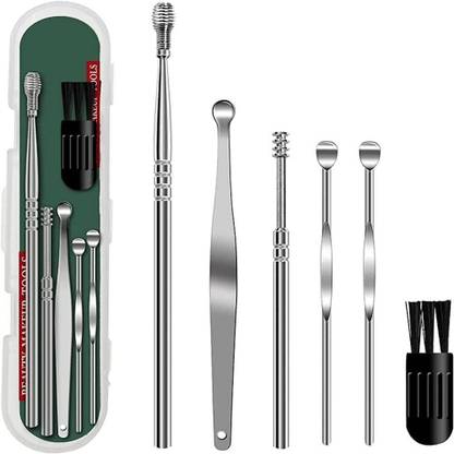 Noviva 6 Pcs Professional Earwax Remover Kit Includes - Cleaning Tools & Storage Box