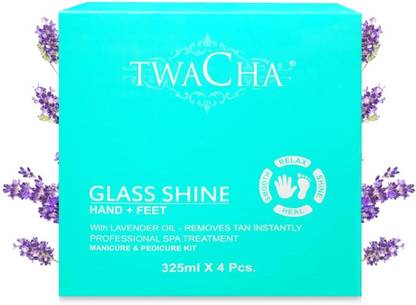 TWACHA Glass Shine Pedicure-Manicure Hand & Foot Care Kit with Lavender Oil