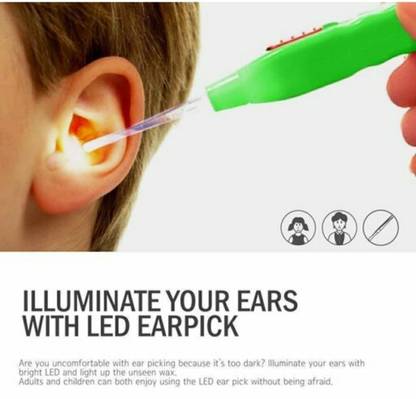 D-Top Ear Cleaning tools LED Flashlight EarPick Ear Wax light_Remover_Electric_EarPick