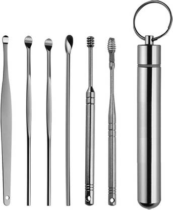 SCABIOSA Ear Wax Cleaner Set, Ear Wax Remover Stainless Steel Tool Kit