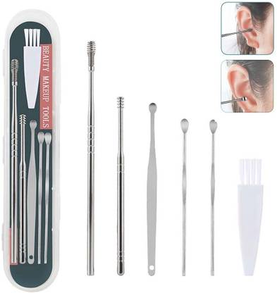 HUDA CRUSH BEAUTY Reusable Ear Wax Cleaner/Remover Tool Set with Storage Box