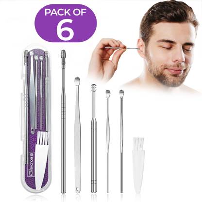 Utrust Ear Cleaner Stick Ear Cleaning Tools kit Stick Set Spring Curette Earwax Remover