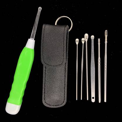 Kinematic Enterprise LED light Ear pick and Ear Wax Cleaner Tool Set Spring Curette Earwax Remover