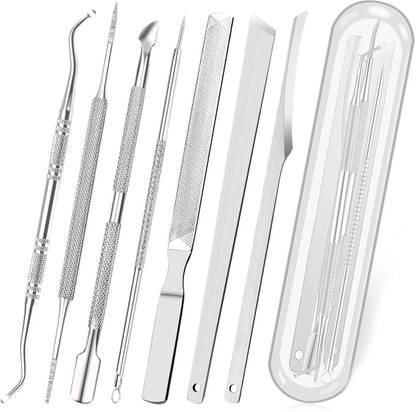 maycreate 6pcs Ingrown Toenail Tool, Toenail File and Lifters, Foot Skin Scraper