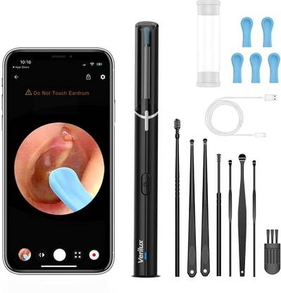 HANNEA Ear Wax Removal Tool with HD Camera, APP HD Real Time Image Display, LED Wifi