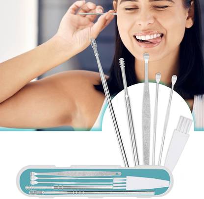 Ankev 6 Pcs Professional Earwax Remover Kit Includes - Cleaning Tools & Storage Box