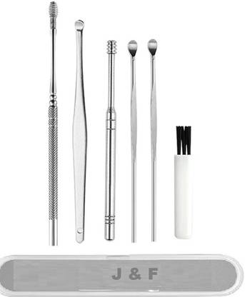 J & F Ear Wax Remover Tool Kit / Ear Cleaning Tool Kit ( 6 in 1 )