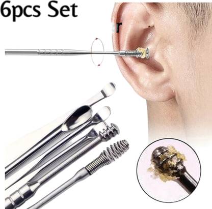 FlyTouch Ear Wax Cleaning Tool Set Ear Cleaner Earwax Removal Kit Spring Earwax Cleaner