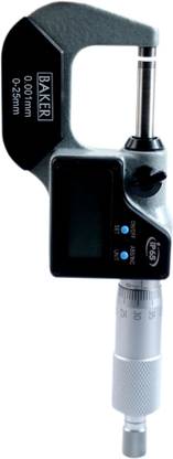 Baker Digital Outside Micrometer, 0-25 Mm Manometer