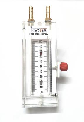 Locus U-Tube Manometer: Precision Pressure Measurement 50-0-50 MMWC Manometer