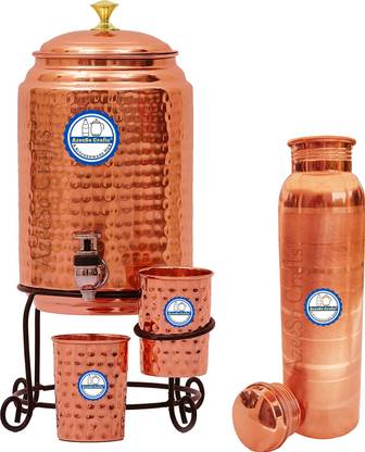 AzeeSo Crafts 5 L Copper Table Top Manual Water Dispenser