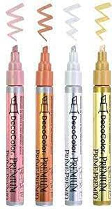URBAN BOX DecoColor Premium Paint Marker Chisel Tip 5 mm Set of