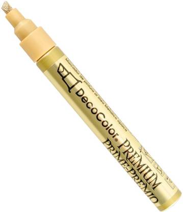 Adoere DecoColor Premium Paint Marker Chisel Tip GOLD (Pack of 1)