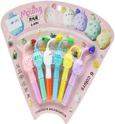 MOREL Cartoon Highlighter 6Pc