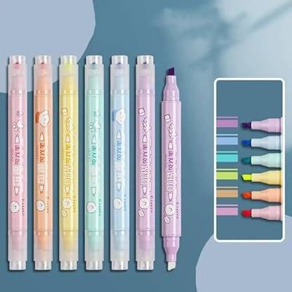 Tera13 Erasable Highlighter, Stationery Kit For Kids 6 Color Highlighter