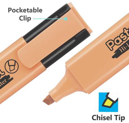 Maxjet Pastel 5 Shades Hi-lighter Quick Drying & Smudge Proof Pastel Ink