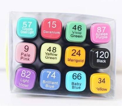 Fgkitoflex Alcohol Markers Set Drawing Markers Colour Markers Dual Tip Brush