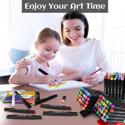 J K INTERNATIONAL 24 PCS Markers Drawing pen set Nib Sketch Pen
