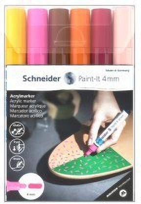 schneider Permanent Acrylic Marker Pen 2MM Bullet Tip For Wood , Canvas , Metal , Stone