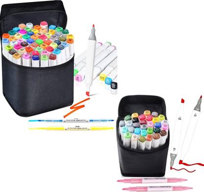 Corslet 90 Pc Marker Pen Double Tipped Alcohol Markers Art Dual Marker Drawing Markers