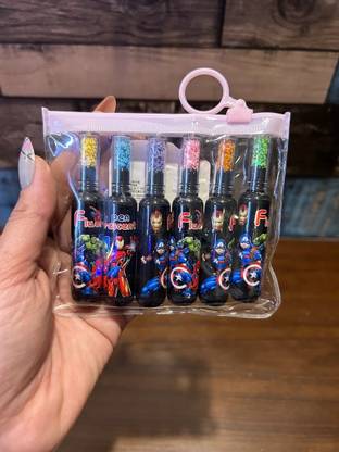 Sannu Avenger Theme Bottle Shape Pastel Highlighters Chisel Tip Fine Grip