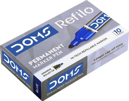 DOMS REFILO PERMANENT MARKER PEN BLUE