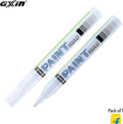GXIN Permanent Oil-Based Paint Markers, Waterproof, Medium Tip, Write on any surface