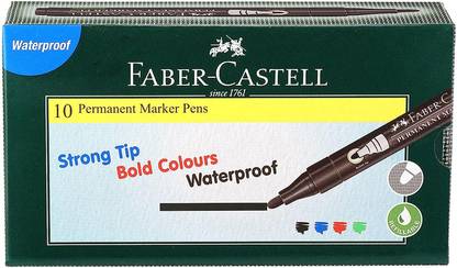 FABER-CASTELL Permanent Marker Black 10