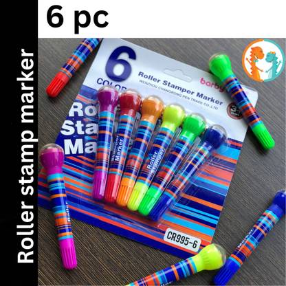 Ease 2 in 1 Roller Stamper and Marker Pen with Water-Based Ink