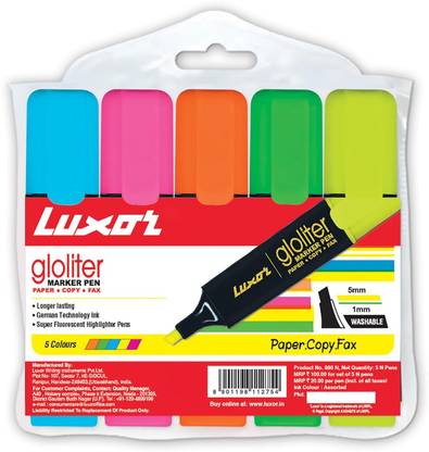 LUXOR Chisel Tip Highlighter