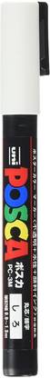Uni Posca Fine Marker, White (PC3M.1)