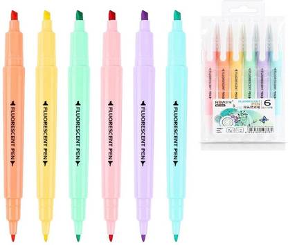 DGSELL CREATOINS DGSELL CREATIONS Double Head Pastel Highlighter Markers for school and office