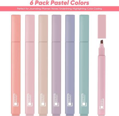 PERIZONE Bible Highlighters and Pens No Bleed,highlighter pen,Mild Soft Chisel Tip Pastel