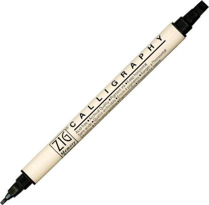 Zig Calligraphy Dual Tip Marker - 2mm & 5mm for Art & Journaling
